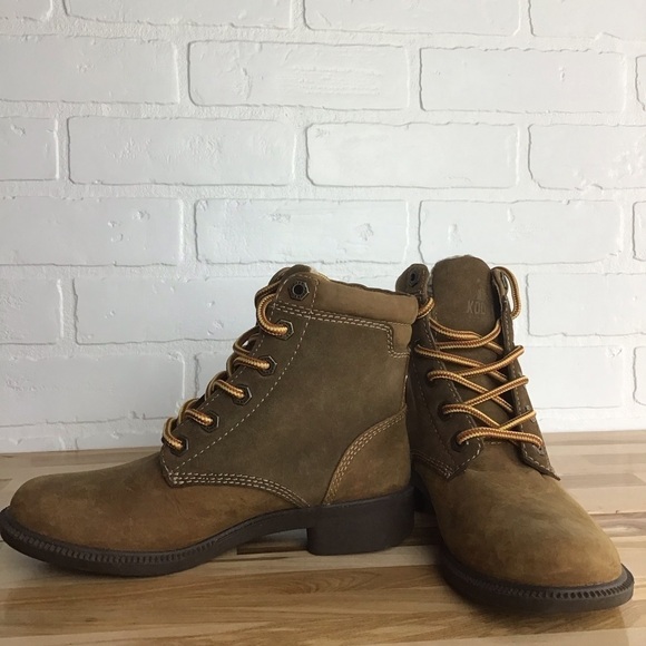 KODIAK leather lace up ankle boots brown size 5 - Picture 7 of 16